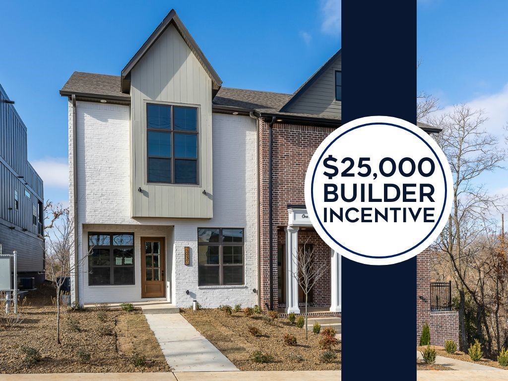 $25,000 Incentive! The Alternative to a Big House, Finally Downtown. At over 3,400 sf on a 0.20-acre lot, 1037 NW A Street brings a Modern Cottage aesthetic to Downtown Bentonville. No two homes at Crystal Springs are alike. This one is unmistakably its own.  Main living flows across 2 floors. A dedicated office on the main level means working from home never costs you a bedroom. The 3rd floor flex space - your 4th bedroom, your bonus room, your call - opens to an entertaining patio overlooking Park Springs Park & the trail system. A second private patio off the primary suite for the morning's worth slowing down for. This home doesn't back up to the trails. It neighbors them. Walk to the downtown square, Crystal Bridges, & Bentonville's best restaurants - no car needed. 4BR+office+bonus space + 2-car garage + 2 private patios. POA covers landscaping, window cleaning twice yearly, & Christmas lights. Go live your life. Crystal Springs handles the rest. *Bonus room shows modified plan with 4th bedroom.