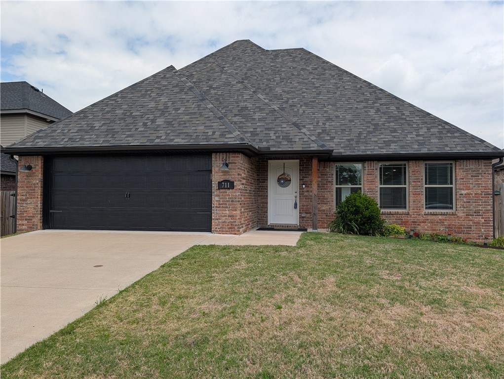 Welcome to this beautiful 4-bedroom, 2.5-bath home tucked away on a quiet street in Siloam Springs.  Built in 2022, this thoughtfully designed home offers both comfort and style, perfect for modern living.   The spacious primary suite is conveniently located on the main floor, while three additional bedrooms upstairs provide plenty of space for family, guests, or a home office.  The open-concept kitchen and living area create an inviting space ideal for entertaining featuring granite countertops and stainless-steel appliances.  Step outside to enjoy a privacy-fenced backyard - perfect for relaxing or hosting gatherings.  Plus, enjoy peace of mind with a brand-new roof installed in 2025.  Built by Sunrise Residential Construction, this home blends quality craftsmanship with everyday functionality.  Don't miss your chance to make it yours.