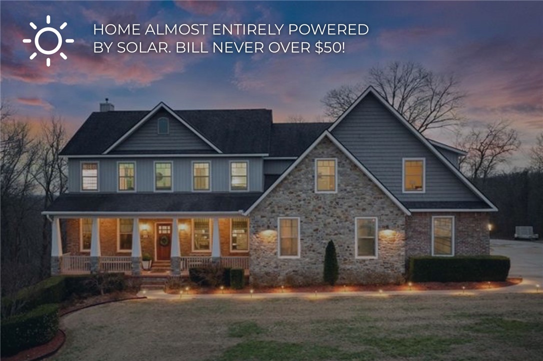 Welcome to 11010 Meadow Lark Rd in Rogers, Arkansas — a custom-built home tucked at the end of a quiet cul-de-sac on 2.53 acres with a peaceful wooded backdrop. Conveniently located just 10 minutes from downtown Rogers and less than 17 minutes to the new Walmart Home Office, this property offers the ideal blend of privacy and accessibility.
Spanning three levels 5180 sq ft, this thoughtfully designed home features 6 bedrooms, 5.5 bathrooms, two living areas, and two kitchens, creating an ideal setup for multigenerational living, guests, or flexible entertaining spaces. Quality craftsmanship is evident throughout, along with valuable upgrades including a safe room, partial backup generator, and energy-efficient solar panels that help keep utility costs low.
With timeless finishes, expansive living spaces, and a serene natural setting, this property offers space, functionality, and modern efficiency — a rare opportunity to enjoy country living while remaining close to everything Northwest Arkansas has to offer.