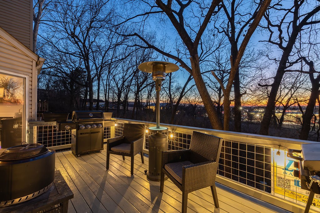 Move In Ready! Situated at College and Township, this 3-level, improved 3-bedroom, 2.5-bath condo offers a flexible layout for students, professionals, families, or guests. The location provides prime city access while remaining privately tucked away on a wooded hillside. Recent updates include a fully remodeled kitchen with a new island and a generously expanded deck designed for enjoying unmatched sunset views. 
The main level features the living room, kitchen, dining area, powder room, and access to the elevated deck. Upstairs includes the primary suite with full bath and walk-in closet, along with a second bedroom and walk-in closet. The walkout lower level offers a second primary bedroom and full bath, plus a family room, laundry area, and access to the covered ground-level deck.
This property is professionally landscaped for low-maintenance living and includes a fenced yard with direct stair access from the elevated deck. Walk to Starbucks and minutes from Gulley Park. No monthly or annually POA dues.