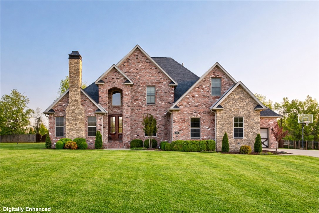Welcome to this stunning executive-style home, perfectly situated on a generous lot in a highly sought-after neighborhood. An inviting 2-story foyer leads to the living room w/ vaulted ceilings, fireplace & custom entertainment center. The updated gourmet kitchen features a 48-inch built-in refrigerator, a built-in ice maker & beautiful waterfall island. The primary suite is a true retreat with a tiled shower, soaking tub, & ultra-custom walk-in closet that leads to a private patio. Step outside to a backyard oasis featuring a stunning heated pool w/ Ecosmarte system. This home also includes a home theater room, bonus room, office/den w/ fireplace & built-in bookshelves, formal dining room, security system, central vac, & sprinkler system. All showers in the home are custom tile. New roof with upgraded shingles in 2023. This home is conveniently located near the amenities of Siloam Springs. Don’t miss this rare opportunity to enjoy refined living and modern upgrades in an exceptional location.