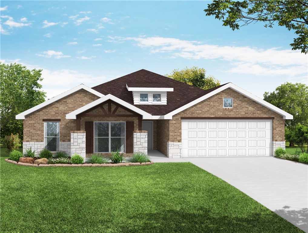 The 2410 series is a 4 bed, 3 bath, 2410 square feet home
with a large family, dining, and kitchen area with a bar-
style counter ideal for hosting guests. An open design
layout creates a welcoming space for family time. The
large primary suite offers a spacious walk-in closet,
double bathroom vanities, and a separate tub and
shower. Taxes subject to change based on new construction.