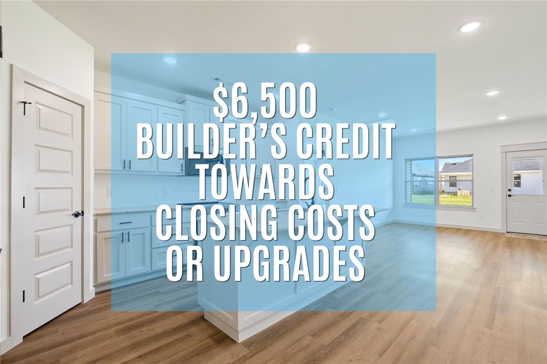 $6,500 Builder's Credit towards closing costs or upgrades for buyers! Springston Construction LLC: A high quality, local builder, with over 30 years of experience bringing upscale and dependable homes to NWA! Beautiful new construction home now complete and ready for move-in! Spacious open living concept with split floorplan. Living room includes an electric fireplace with a mantle, and a great view of the covered back patio. The master suite includes a tray ceiling, tub, a two sink vanity, and a huge walk-in closet. Spare bedrooms and bathroom have plenty of space to spread out for family, guests, or office space. The large backyard with a covered patio is the perfect place for your summer cookouts! This home is just minutes from Gentry's wonderful community schools, parks, and charming downtown shops and restaurants.