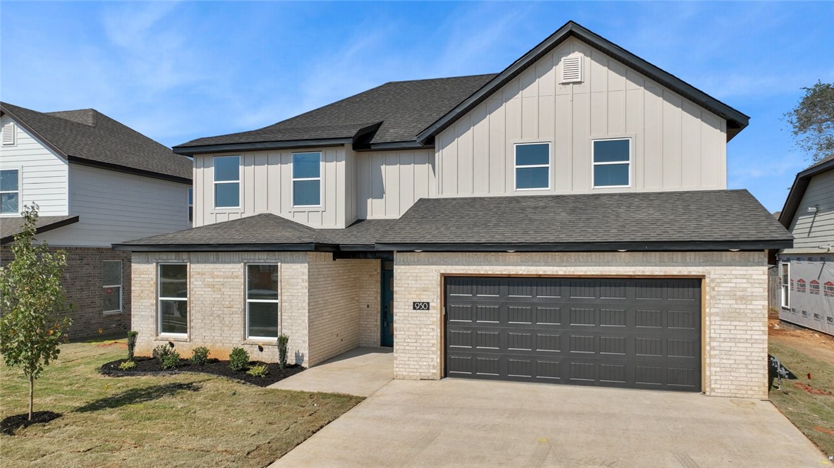 This gorgeous home sits right across from Gamble Elementary, and it’s got a layout that just makes sense. On the main floor, you’ll find two bedrooms and two full baths, and upstairs there are two more bedrooms, another full bath, plus a big theater/game room that’s perfect for movie nights or hanging out.

It’s loaded with thoughtful upgrades — vaulted ceilings with beautiful banister railings, quartz countertops, tiled showers, an electric fireplace, and even a gas line ready for your outdoor grill. The kitchen is a dream with custom cabinets, a huge walk-in pantry, and luxury vinyl floors all through the first level.

The garage even has a charging port for your electric car. And with Gamble Elementary and Bentonville West High School just a short walk away — plus quick I-49 access — you’re only minutes from downtown Bentonville and the Walmart Home Office.