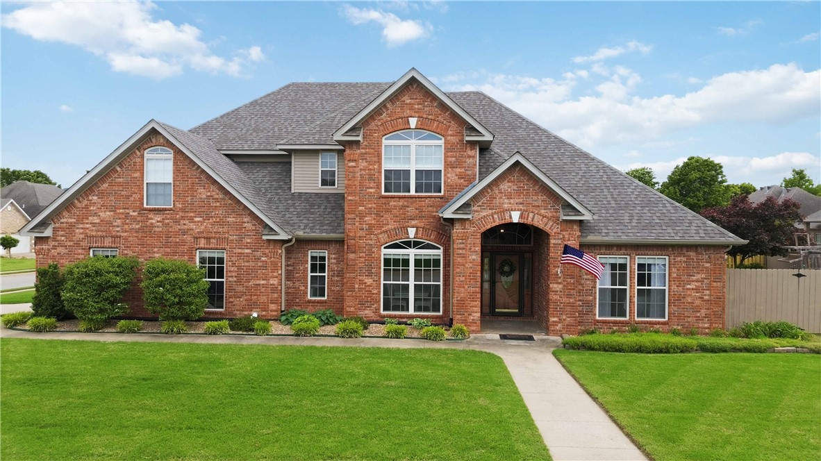 Stately elegance meets modern comfort in Farmington! This impressive two-story brick home nestled in an established neighborhood stands out with its mature landscaping on a corner lot. Large, inviting kitchen with an island, granite counters, and a pot filler. The oversized upper-level bedroom offers incredible versatility, easily serving as a media room or a spacious bonus room. Step outside to a private backyard retreat featuring a cobblestone patio and a charming arbor, ideal for quiet mornings or evening entertaining. Walking distance to park/schools. New Roof and guttering 2025, 2 HAVC Units 2018 serviced annually, New Central VAC external hosing and equipment 2024, 1st floor all new flooring 2022, Recirculating hot water system.