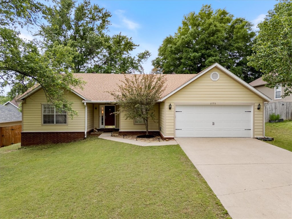 Charming one-level home in a great Fayetteville location, close to Gulley Park, trails, shopping, and parks! This 3 bedroom, 2 bath home sits on a quiet street surrounded by beautiful mature trees. Enjoy a desirable split floor plan with thoughtful updates throughout, including newer Hardie plank siding and roof. Convenient, well-maintained, and full of curb appeal!