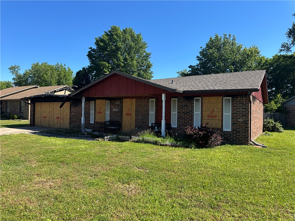 Opportunity knocks at 901 Turtle Creek Drive in Rogers! This 0.26-acre lot in the established Westridge subdivision is your chance to build equity from the ground up. The existing 3-bedroom, 2-bath brick structure experienced fire damage, making the true value here in the land itself — priced to move at just $100,000. Sitting on a level, curbed lot in a quiet residential neighborhood, the location simply can't be beat. You're minutes from top-rated Rogers schools, major shopping centers, and easy access to NW Arkansas's beloved trail system for biking and walking. Commuters will love the quick jump to I-49, putting the entire NW Arkansas corridor at your fingertips. Whether you're an investor, builder, or buyer with a vision, this is a rare chance to own a level lot in an in-city neighborhood at an exceptional price point. Come see the potential — it's all here waiting for you!