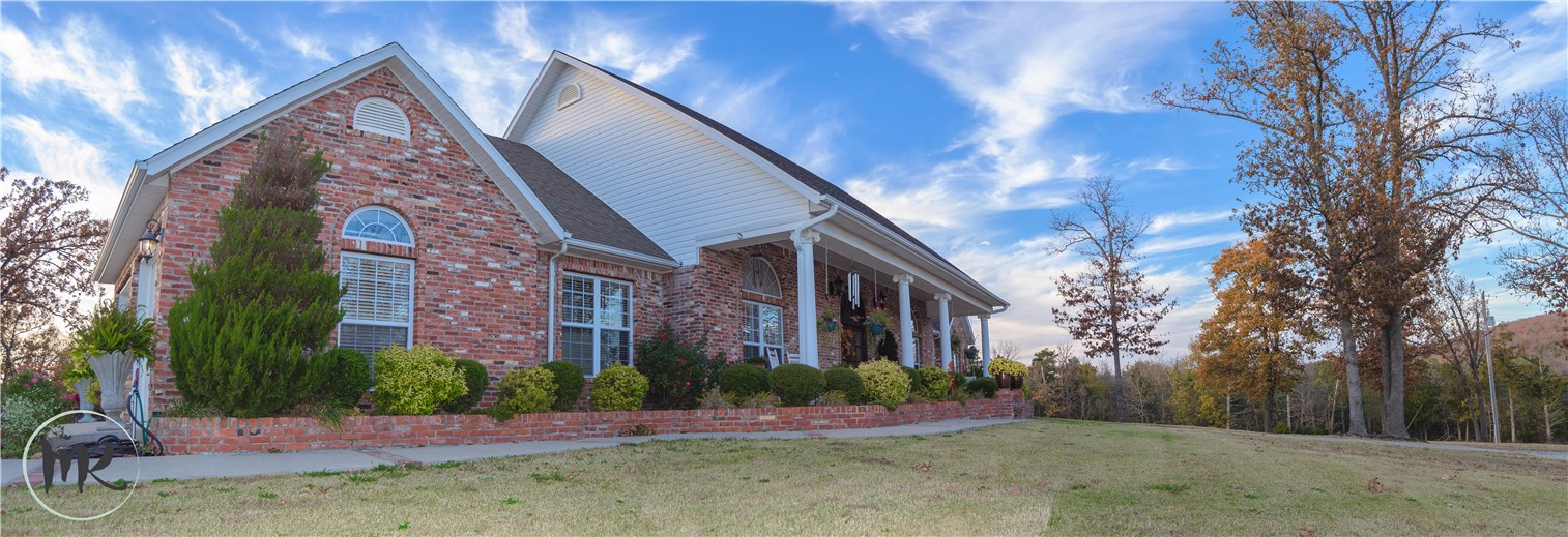 Elegant home on 6.6 acres. Beautiful foyer opens to a large grand living room w/ wood burning FP. A kitchen with double ovens, island with double sink, granite counter tops, vegetable sink, and beautiful cabinets. 12' ceilings through out and wood floorings. Media room and wet bar upstairs. Salt water pool, basketball court, and a 44x28 insulated workshop. Stunning home with many extras.