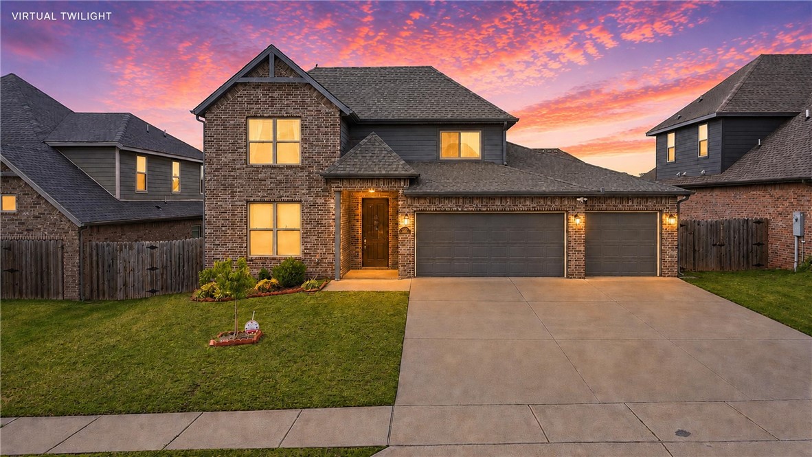 Desirable home in the quiet Rolling Acres Subdivision -Turnkey- fully furnished (negotiable)! Enjoy an established neighborhood with quick access to schools, dining, XNA Airport & Home Office/new campus. Inside, you’ll find a thoughtfully designed layout featuring an amazing kitchen with a large center island, floor-to-ceiling white cabinetry, gas cooktop, granite countertops, ss appliances, built-in China cabinet, & walk-in pantry. The spacious eat-in dining area is filled with natural light & flows seamlessly into the living space. The main level offers 2 bedrooms, including a private primary suite with an oversized walk-in closet, walk-in shower & jetted tub. Upstairs features 2 bedrooms and a shared full bath with extra storage. Enjoy entertaining in the backyard with a covered patio & extended deck with built-in seating. Neighborhood amenities include a community pool & pavilion. Turnkey & move-in ready with optional furnished package available (negotiable), ideal for executive relocation or corporate housing.