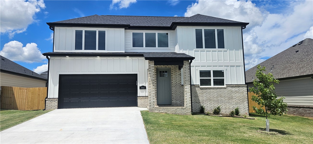 Nice home in the sought-after Osage Hills neighborhood. Frisco plan features 4 bedrooms 2.5 bathrooms, linear electric fireplace, LVP flooring throughout the main living areas and primary bedroom, quartz countertops and more. Chef's kitchen boasting Frigidaire stainless steel appliances, gas range, pantry, quartz countertops, bar pull handles, large island and gorgeous backsplash. Luxurious primary bedroom features abundant natural light, while the spa-like primary bathroom offers a walk-in shower, tub, double sinks, and spacious walk-in closets. Additional features include three large secondary bedrooms upstairs and a separate laundry room. Nestled on a generous lot with covered patio that overlooks the serene sodded, fully fenced backyard.