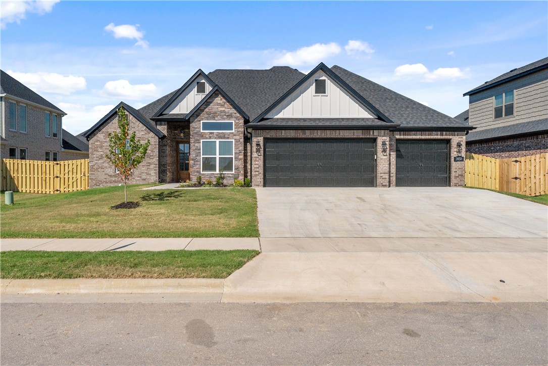Welcome to Diamond Estates! The Gary plan offers a open-concept living area that boasts a split floor plan, placing the master suite on one side of the home for added seclusion. All bedrooms are conveniently located on the main level, while the upstairs features a spacious bonus room with its own bathroom. At the front of the house, you'll find a dedicated office. The primary bedroom is a true retreat, featuring exposed wood beams and a luxurious ensuite adorned with decorative tile throughout. This ensuite also connects to the utility room for added convenience. To complete the package, the home includes a covered back patio with a cozy fireplace.  For a limited time, builder is offering $2500 in closing costs! Diamond estates offers a Community pool, basketball court, and playground.