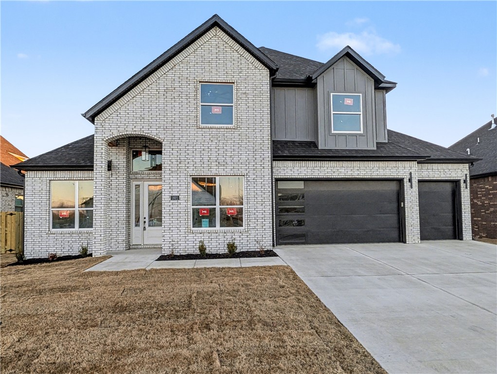 Welcome To Your Next Home! Get Ready To Fall In Love With This Showstopper In Silver Leaf Estates, Centerton — Where Style Meets Substance And Future Amenities Like A Pool/Clubhouse, Trails, And A Pond Are Just The Beginning! This North-Facing New Build Brings The Heat With A Full Brick & Hardie Exterior, 3 Car Garage Featuring Insulated Doors, And A Thoughtfully Designed Interior Loaded With Upgrades. Soaring 22 Foot Ceilings Highlight The Living Area With A Corner Fireplace, While The Kitchen Is A Total Vibe — Think Island Bar Seating, Eat-In Nook, Formal Dining, Butler’s Area, And A Walk-In Pantry. Retreat To A Spa-Worthy Primary Suite With A Coffered Ceiling, Dreamy Bath Featuring A Custom Shower, Soaker Tub, And Walk-In Closet. There’s A Guest Bedroom Or Flex Den Up Front, Plus Two More Bedrooms And A Full Bath Upstairs. Relax Or Entertain On The Spacious Back Patio Overlooking A Fully Fenced Yard. Photos Are Of A Previous Build With The Same Floor Plan — This One Will Feature Unique Design And Finishes.
