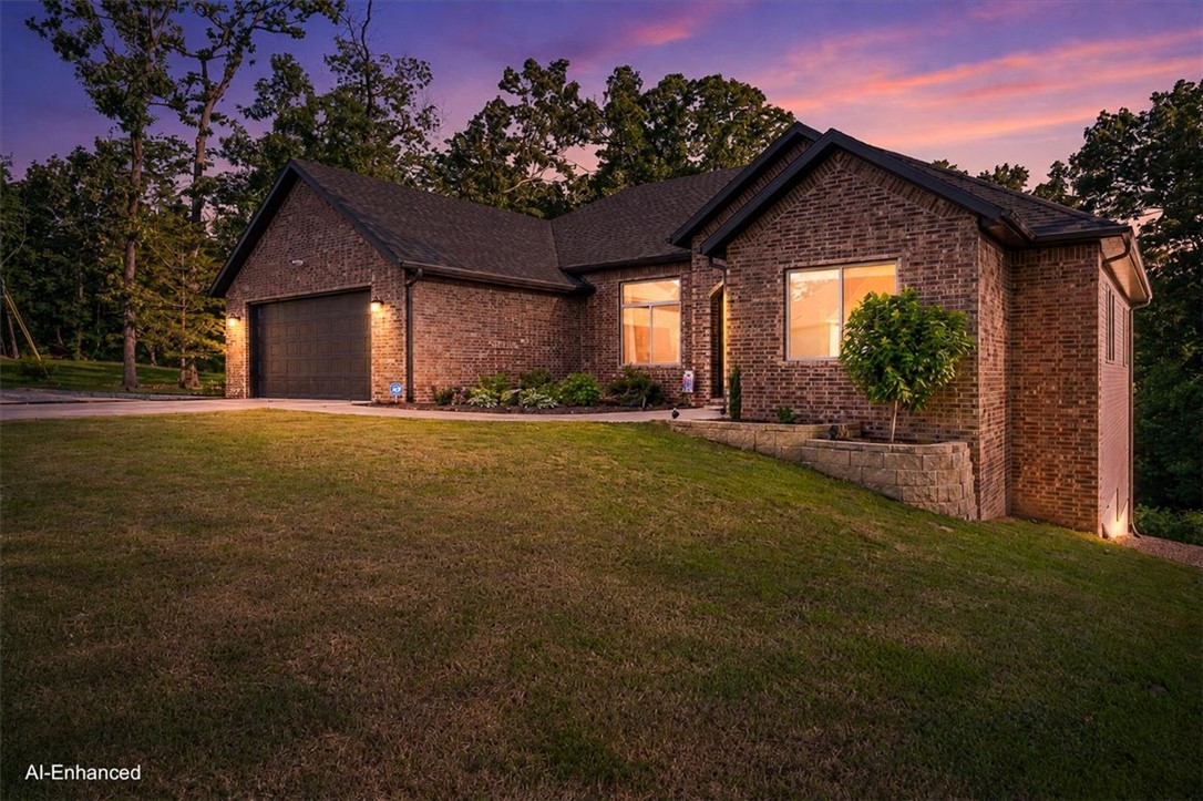 AFFORDABLE LUXURY. Immaculately maintained 4-year-old 3-bed, 2-bath home with a home office - could be a 4th bedroom. A lot to love - open-concept living, 11' ceilings, oversized windows, upgraded luxury plank vinyl, a floor-to-ceiling gas fireplace, a utility room connected to the primary bath, and an oversized covered deck. Conveying - ADT security equipment, a TV mount on the deck, curtains & rods, and plumbing for propane at the fireplace & kitchen range. Additional amenities - upgraded gutter guards, $7k in rock landscaping for a low-maintenance lawn, oversized kitchen cabinetry, a tray ceiling in the primary, and a keypad at the garage. 20 minutes to Walmart H.O., close to Loch Lomond, Tyree Park and Boat Launch, Scotsdale Golf Course, and Highlands Golf Course. 1,000+ s/f walk-out basement - unfinished - with high ceilings and many options. Ask your real estate professional for the seller's property disclosure, covenants, and amenities portfolio, and schedule your showing today. 1% preferred lender credit.