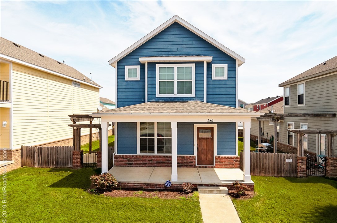 Fall in love with this lovely home in a great neighborhood! Close to campus yet just out enough. The house is laid out nicely and utilizes the space well! Bedrooms and bathrooms upstairs are newly painted, lawn care is covered by the $40/month POA and home has a security system. Perfect size, fenced yard with a pergola patio area! Great rental potential!