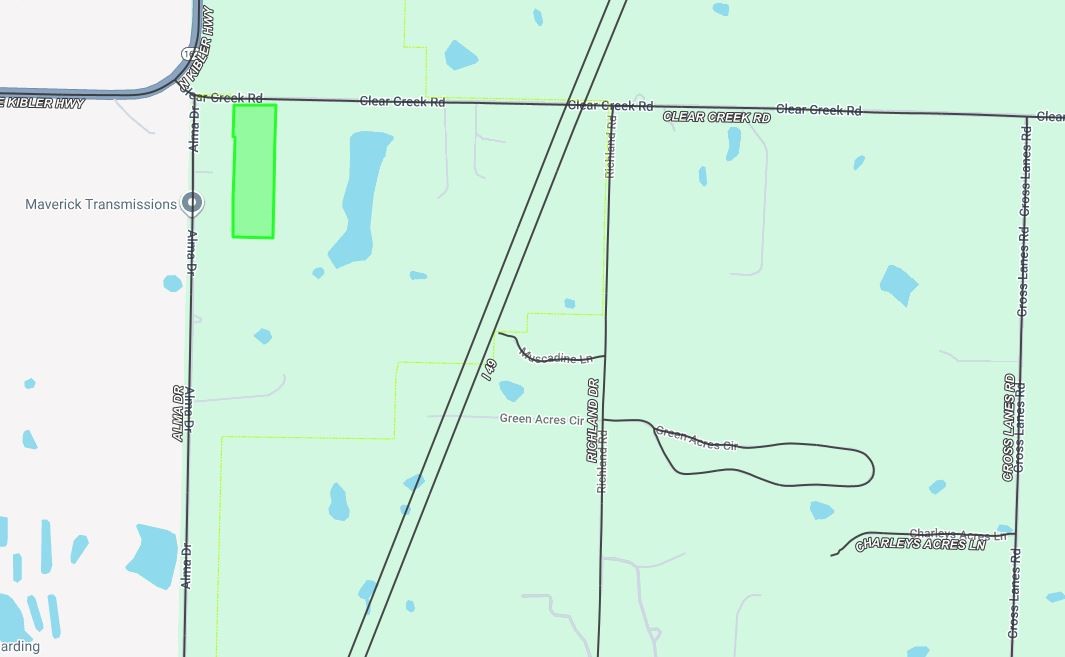 4.99 acres in close proximity to I-49 expansion.