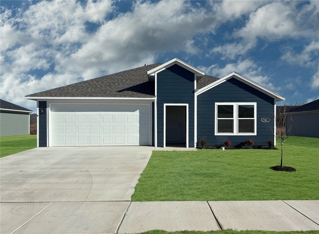 Charming Cali plan in Selah Meadows, our newest home community situated in the heart of Prairie Grove.  Each home in Selah Meadows is meticulously crafted with attention to detail, creating a space that feels both luxurious and welcoming. From the moment you walk through the door, you'll be greeted by modern features and spacious layouts that cater to every lifestyle. Our homes boast premium finishes and thoughtful designs, ensuring that you'll be stepping inside your own personal oasis. These homes will be complete with LVP flooring throughout, wood shelving in all closets, pantry and utility room. Kitchen will have granite countertops and stainless-steel appliances! Bedroom one bath will have granite countertops, double sinks, and a walk-in shower. Home will have a Garage Door Opener, and a Landscape package. Home will have Beautiful 4 Sides Hardie® Siding.