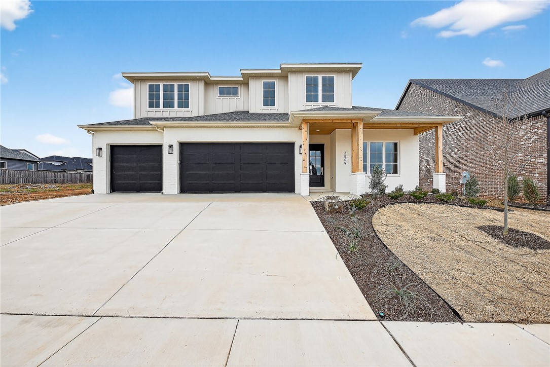 Welcome to the highly sought-after Aurora Subdivision, perfectly situated just minutes from the best of Rogers and Bentonville! Experience refined living in this beautifully designed David Harris home, offering 5 bedrooms with both the primary and guest suites conveniently located on the main level, plus 4 baths. Designed for both comfort and style, this home boasts an open layout with a chef’s kitchen, inviting living room with fireplace, and dining area. The second level offers a versatile bonus/5th bedroom, two additional bedrooms, a Jack-and-Jill bath, and a full bath. A generous covered patio extends your living space outdoors, opening to a beautifully level backyard. Amenities abound in this incredible community, including an adult pool, family pool, bike repair station, dog park, elevated fitness course, sports court, open-air clubhouse, and playground. Internet is included in the POA! Seize the opportunity to own a meticulously built David Harris home, perfectly placed in a prime location!