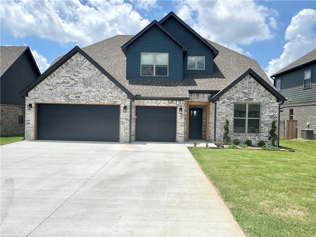 East Facing New Construction in Woodlands Crossing with 2 bedrooms downstairs (or primary with an office) and 3 bedrooms plus a bonus area upstairs. Several of the features in this home include upgraded 3 cm quartz counters throughout, upgraded tile backsplash, a designer brick fireplace, 4 disk lights in all of the bedrooms, custom closet layout with a dresser in the primary closet. Other amenities include custom cabinets with soft close hinges, stainless steel appliances with a designer gas range vented to the exterior, tall ceiling, low-e windows, designer lighting, luxury vinyl plank flooring, low-e windows, 2" faux wood blinds, full privacy fence with two walk gates, full gutters with downspouts, irrigation system in the front and back w/ an exterior control, lots of trees and more! Preferred lenders are paying up to $5,000 toward closing costs, prepaids, or discount points.