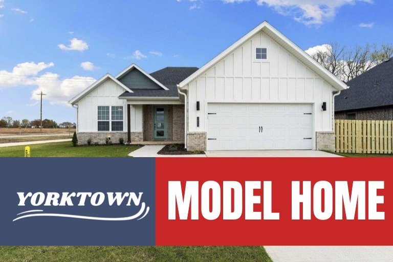 Welcome to the Model Home located in Yorktown Subdivision. Model Home Open Weekdays 12-4, and Weekends 1-4. Please visit the Model Home to view any of the other homes located in Yorktown. The Dove is a thoughtfully designed 1-story home offering an inviting open-concept layout connecting the living, kitchen, and dining areas, enhanced by durable LVP flooring that adds warmth, style, and easy maintenance throughout the main living spaces and hallways. A dedicated study nook provides the perfect spot for remote work, homework, or organization. The spacious front bedroom offers flexibility.For a limited time, lower your interest rate with up to $14,000 in builder bucks and preferred lender incentives! Plus, fence, blinds, and gutters are all included.
