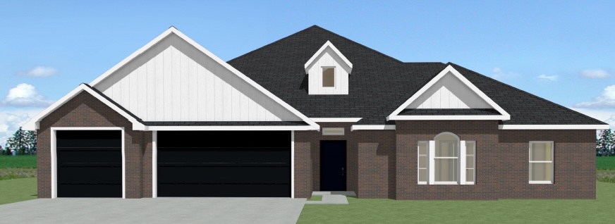 The pictures are not of the actual house but of a similar plan and finish. Taxes are based on land only. The house is still under construction.