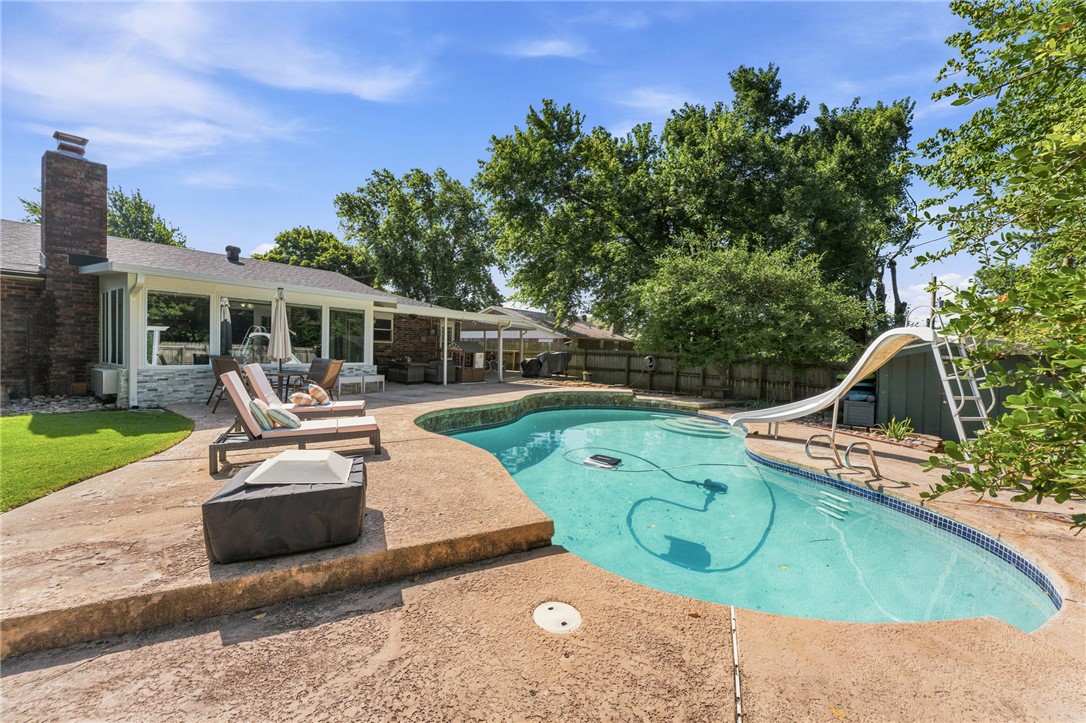 This 4 bedroom, 2 bath home with a saltwater pool is one you won't want to miss! Extensive updates over the past four years make this home move-in ready and one the whole family can enjoy. The open layout provides plenty of space to gather and entertain, while the spacious bedrooms offer everyone the space needed to unwind. When it's time to relax, you'll love the climate-controlled sunroom. However, with a 9 foot deep saltwater pool that offers plenty of room to swim and play, you'll likely find yourself spending most of your time outdoors. Need extra space? The climate-controlled shed provides endless possibilities, whether you're looking for a hobby room, craft space, home gym, or workshop. Some of the updates over the last four years include: new roof and gutters (2025), new carpet in the bedrooms, new ceramic tile flooring throughout living areas and wet areas, new pool pump (2025), new chlorinator (2025), and a remodel of the primary bath. *Up to 1% closing cost credit for using preferred lender.