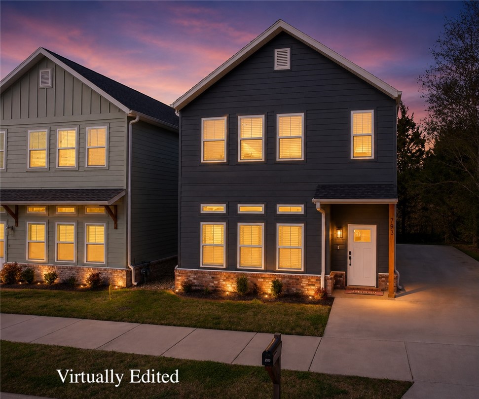 $5k seller credit to use with preferred lender! Tucked into a prime pocket of South Fayetteville, this beautiful modern home welcomes you with ease and intention from the moment you step inside. The main level features abundant natural light and an inviting living space anchored by a gas fireplace, flowing seamlessly into the kitchen with custom cabinetry that is perfect for everyday living and entertaining. Plus no carpet—just hardwood flooring throughout for a clean, elevated feel.
Upstairs, all 3 bedrooms offer a quiet retreat, including a spacious primary suite with a soaking tub and walk-in shower. Convenient upstairs laundry adds function right where you need it.
Enjoy the neighborhood green space and a POA that takes care of lawn maintenance at your new home! 
Don't miss the Tesla charger in the garage that conveys! The location is unbeatable, just minutes from schools, trails, and Golf Clubs, and a short drive to the University of Arkansas and Fayetteville High School.