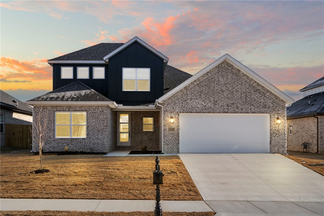 Own a Luxury Home without breaking bank! Situated with in 15 minute drive to Walmart Home Office ,this home offers a perfect mix of space,looks and comfort, featuring 4 bedrooms, 4 full bathrooms, and a flex area in the second floor with 2,456 sqft of well-thought-out living space. On the main floor, you’ll find an open layout with 3 bedrooms and 3 full bathrooms, providing easy access and convenience. Upstairs includes 1 more bedroom, a full bathroom, and a flex area that’s perfect for extra living space, a home office, or a playroom. The spacious living room is ideal for family time or entertaining, while the kitchen, complete with a large island and modern appliances, is designed for both style and functionality. High ceilings, blinds, and gutters are just some of the added features that enhance the comfort of this home. Close to Excellent Schools and the new Walmart Supercenter ! Incentives: Up to $5,000 from the seller and upto $3,000 when you use builders preferred lender. Pics of a similar home. AGENT OWNED