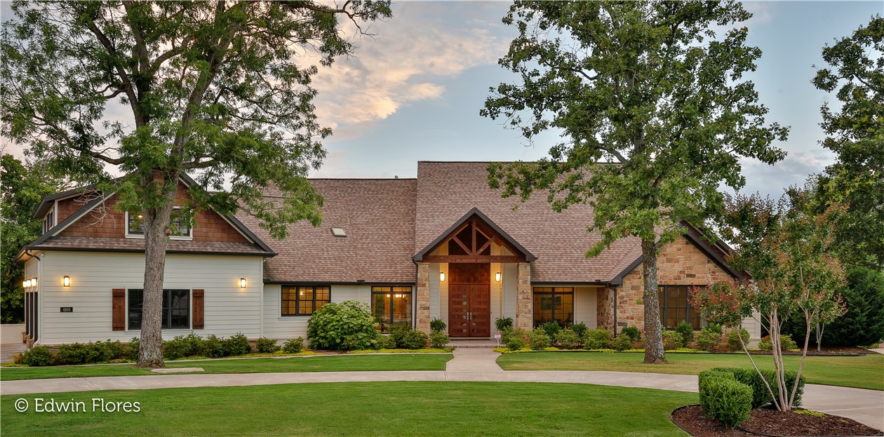 Gorgeous Craftsman style home in the Estates at Dogwood Canyon! A must see, the first thing you will notice is the quality in this 4,900 sq ft home. Features include 4 bedrooms,3 full and 2 half baths, open floor plan, and the generous number of windows provide ample natural lighting.  Main level boasts 3 bedrooms, 2 full baths, 2 half baths, open gourmet kitchen to living, study, formal dining. Second level features media/bonus room with wet bar, 4th bedroom w/bath and additional storage. Other amenities include built in top of the line appliances, hardwood floors, composite decking, lots of built ins and storage, mature trees, security, sprinkler in front yard. Beautiful view from the deck, spacious yard. Move in ready!