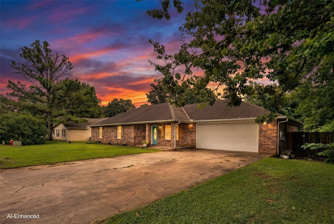 WELCOME HOME. Walk to Gentry Schools and enjoy your completely remodeled spacious home on large .26 acre flat lot. All-brick home in quiet subdivision with no POA dues, fenced backyard. Eat-in kitchen with office cubby off of living area. HVAC 2022. Vaulted ceiling in living, all hard surface flooring, granite counters, kitty door to garage. Mature landscaping with oversized driveway. Up to one percent preferred lender fee.