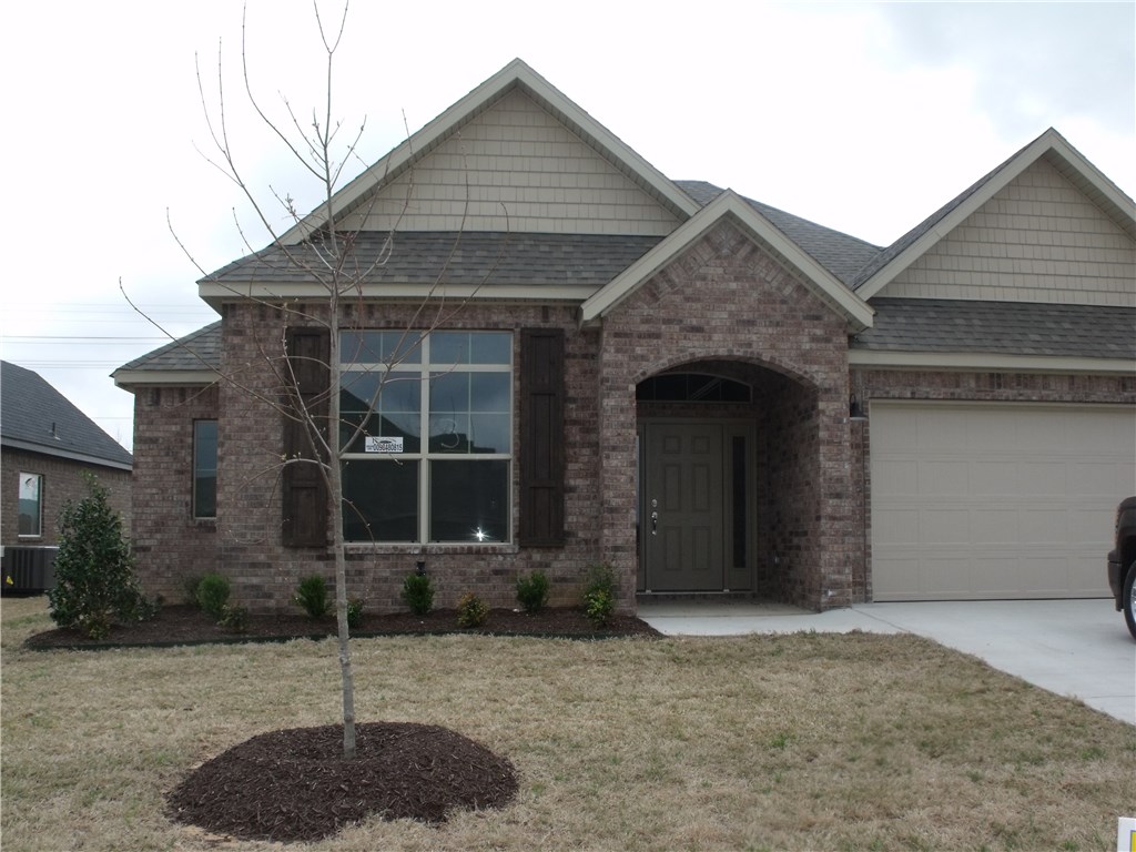 NEW CONSTRUCTION!  Larger 3 bedroom, 2 bath, 2 car garage, fenced back yard, granite countertops, hardwood flooring, SS appliances w/ gas range, community pool & playground.