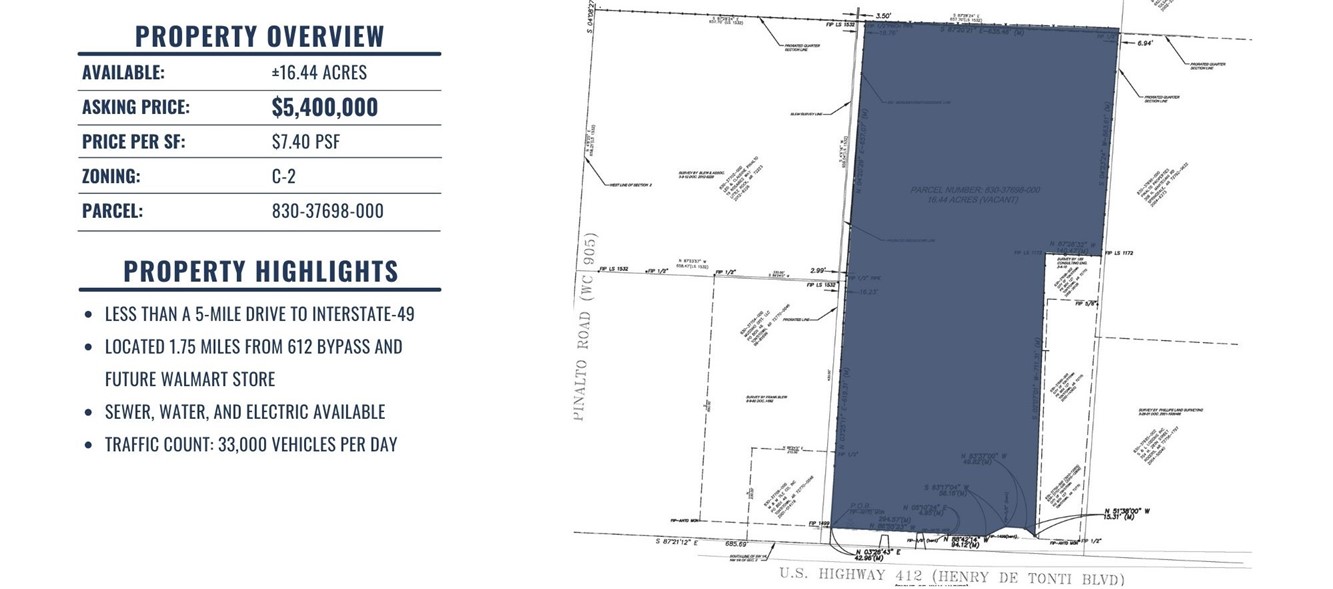 Tontitown Outlots - Land