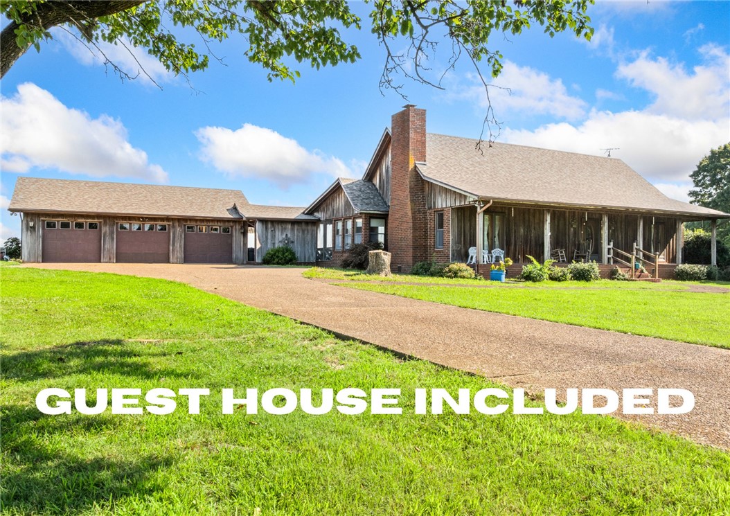 Discover your own Ozark retreat in Western Grove! This beautiful 3-bedroom, 2.5-bath home sits on 40 scenic acres, offering the perfect blend of comfort, privacy, and opportunity. The spacious main home features a welcoming layout, while the fully equipped guest house is ideal for extended family, visitors, or rental income. A 3-car garage provides ample parking and storage, with a workshop and shed ready for hobbies, equipment, or farm use. The acreage offers room for livestock, gardening, or simply enjoying the peaceful countryside. Whether you're looking for a full-time residence, weekend getaway, or multi-generational property, this one has it all. Experience the beauty of country living with space to roam, stunning views, and endless possibilities. Schedule your private showing today!