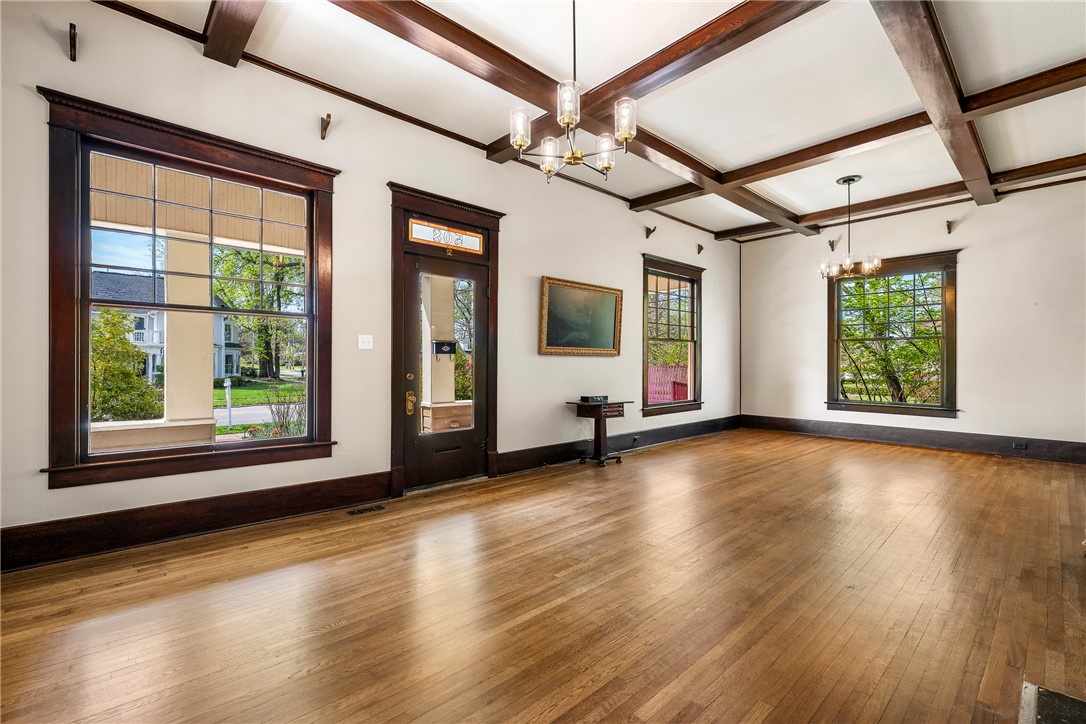 Built in 1913, this iconic Craftsman home is a rare find in downtown Bentonville, just a short walk to the Square. Thoughtfully restored, it retains its timeless character while offering the comfort of modern updates. Step inside to discover fresh paint throughout, new carpet upstairs, and beautifully renewed living spaces that balance historic detail with today’s conveniences.
Recent improvements include a new roof, new HVAC systems, and numerous interior updates that ensure peace of mind for years to come. With its inviting front porch, classic Craftsman lines, and private backyard oasis with pool, this home offers both charm and livability in one of the most sought-after locations in Northwest Arkansas.