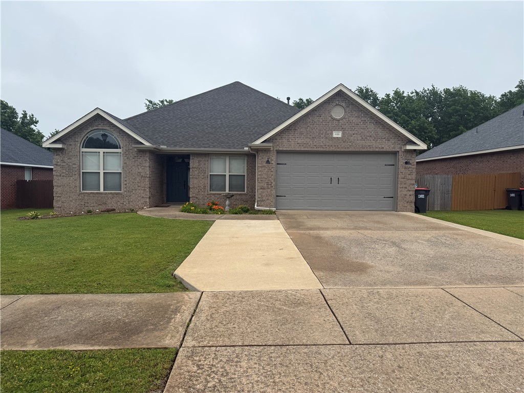 Clean, move-in ready home on a cul-de-sac street with no through traffic, while still being very well located between the Don Tyson Exit and Springdale Exit for quick access to I-49. This well-maintained 3 bedroom, 2 bath home offers approximately 1,913 heated and cooled square feet with a functional layout that includes a dedicated office/flex space off the dining area. The home has seen several valuable updates including a new roof in 2022 and a new HVAC system in 2024, giving buyers peace of mind on major systems. Outside, you will enjoy a widened driveway, poured concrete back patio, and a backyard view overlooking the golf course pond and fountain.