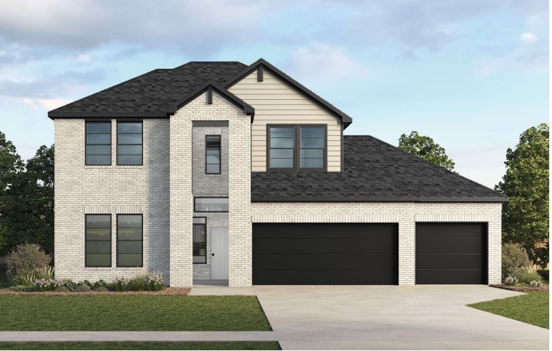The Seiver Plan in Renley Rae in Springdale, AR! This 2-story plan offers 4 bedrooms, 3 bathrooms, and an upstairs game room! These homes feature engineered wood flooring throughout the first floor, tile flooring in the primary bathroom, and carpet in all upstairs bedrooms and game room. The kitchen features quartz countertops, 42’’ cabinets, black hardware, and a gas range. The living room features a beautiful modern fireplace with a poplar mantle! Fans are included in all bedrooms, living room, and upstairs game room! The primary ensuite will have a walk-in shower, separate tub, and quartz countertops! The exterior of these homes will have 4-sides brick with Hardie® siding (per plan) with a 3-car garage! Each home will have a lovely covered back patio. Taxes, HOA, and parcel TBD. Home is located within Tontitown city limits, but has a Springdale address and zip code.