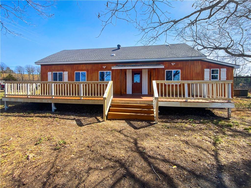 Completely remodeled 2500 SF 4 BR 3.5 BATH house located in the Cowell Community on Hwy 7 south of Jasper. Remodel included stripping down to the studs. All new electrical, plumbing, roof, HVAC, windows, fixtures and appliances. Features of the home include granite counter tops, custom cabinets, LVP flooring throughout and custom tiled showers. Large bonus room on the second floor that could be used multiple things. Large walk in closets on the main floor with 2 of the bedrooms having a "Jack and Jill" bathroom. New tankless on demand propane hot water heater. New septic system Large 44x12 deck overlooking the neighbors pond. Located just 17 miles south of Jasper on Hwy 7 in beautiful Newton County Arkansas in the Buffalo National River region of the Ozark Mountains. Near the Ozark National Forest with abundance of recreational opportunities to include hiking, floating, waterfall looking, ATV riding, and horse back riding.