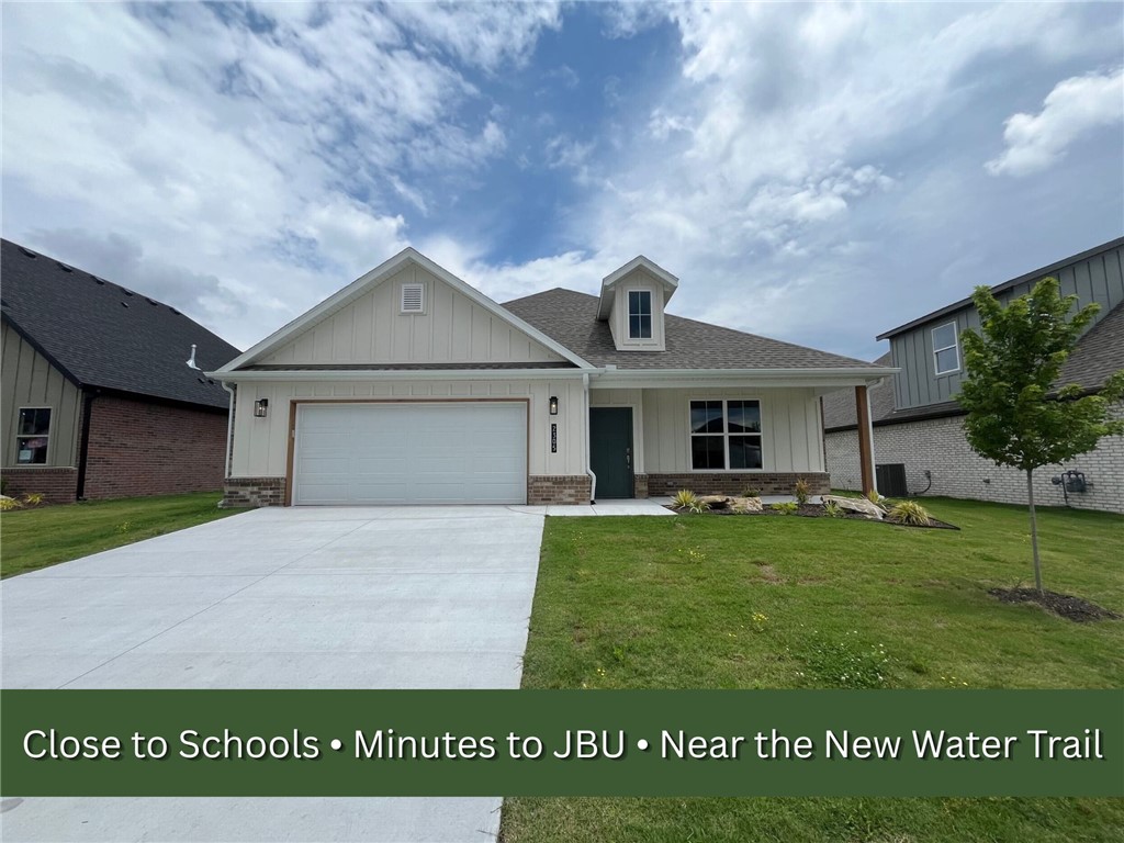 New construction in Heritage Ranch! This 3 bed, 2 bath home features an upstairs bonus room, LVP flooring in the main living spaces, and a 2-car garage. Walking distance to the elementary school and under 5 minutes to JBU. USDA-eligible area. Modern, clean, and move-in ready!