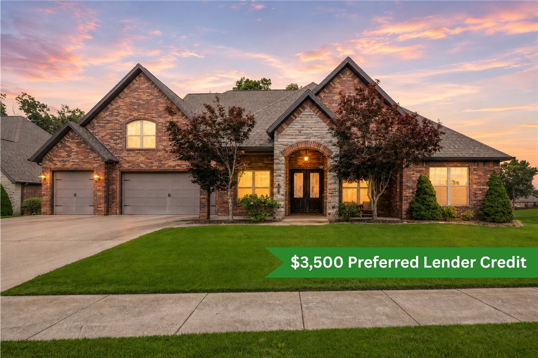 $3,500 PREFERRED LENDER CONCESSION! If you've been searching for a home that combines convenience, character, and outdoor living, this Woods Creek gem delivers.  Situated on a prime .52-acre corner lot next to the neighborhood's gated playground, pavilion, and pool, you'll enjoy the best of community living with your own private retreat.

The screened-in patio overlooks a beautifully landscaped yard featuring mature trees, a flagstone patio, fire pit, and 12x16 Toughshed—perfect for morning coffee, entertaining, or relaxing outdoors.

Inside, you'll find a dedicated home office plus a chef's kitchen with a gas range, pot filler, dual sinks, oversized island, and massive walk-in pantry. Smart home features include Nest thermostats and smoke/carbon monoxide detection. The three-car garage also includes a storm shelter.

Located just minutes from DT Bentonville, top-rated schools, shopping, dining, Bentonville's renowned trail system, and an easy commute to the new Walmart campus.