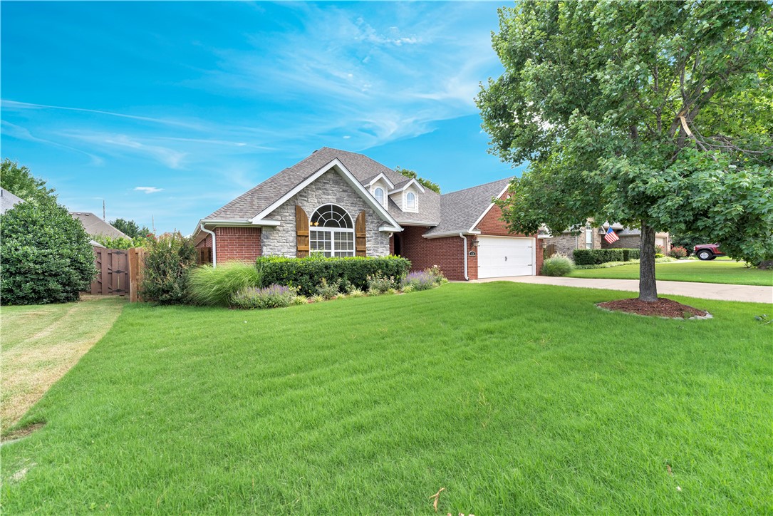 Welcome to your dream home in Springdale’s premier Tuscany Subdivision! This stunning all-brick, 3-bedroom, 2-bathroom home offers 2,071 sq. ft. of pristine, open-concept living. Enjoy an inviting interior featuring soaring ceilings, a cozy fireplace, abundant natural light, and a private primary suite with a large walk-in closet. Major peace of mind comes with a brand-new roof installed in 2025! Step outside into your own private oasis—the backyard has been completely transformed with professional landscaping and a massive, extended stamped-concrete patio complete with a custom pergola, all enclosed by a wood privacy fence. Perfect for high-end outdoor entertaining, weekend BBQs, or quiet morning coffee. Residents of this highly sought-after community enjoy access to a clubhouse, playground, and neighborhood pool. Unbeatable location near Har-Ber High, Hellstern Middle, and Young Elementary, with quick access to I-49, shopping, and dining. A true blend of comfort, style, and convenience in Northwest Arkansas now.!