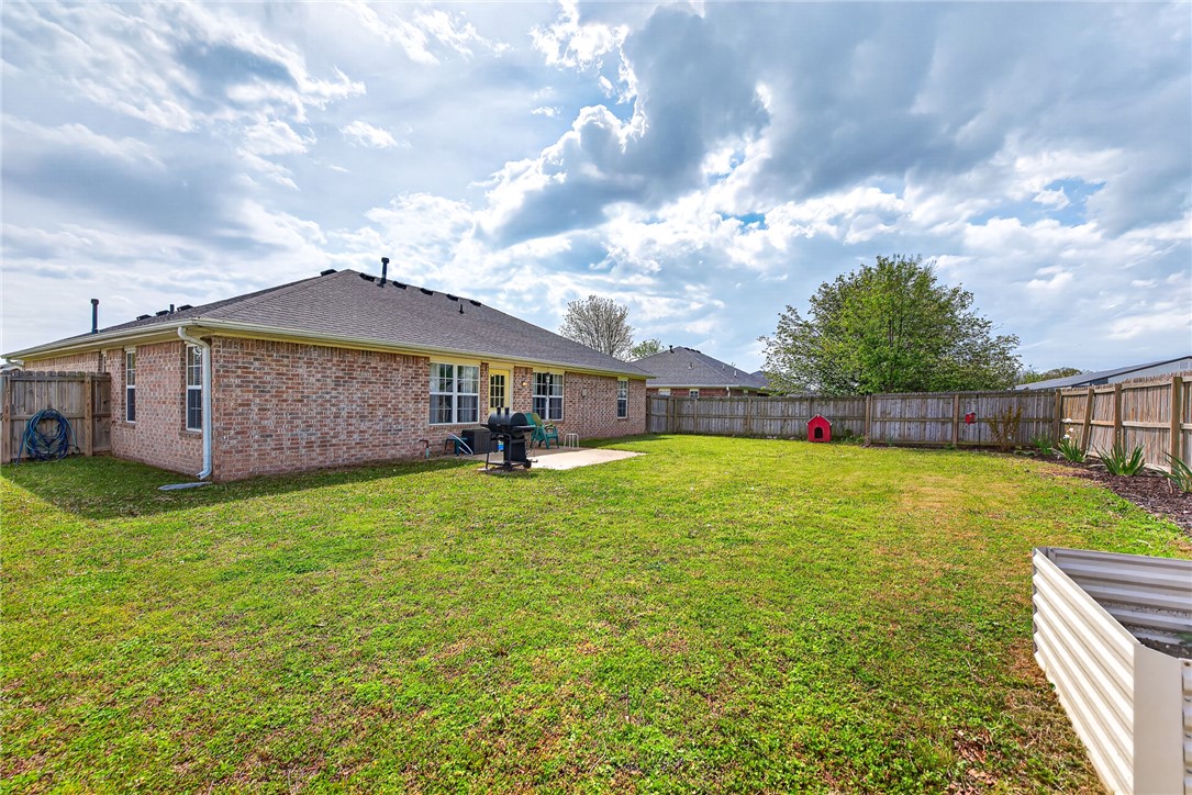 Skip the uncertainty and added expense that often come with new construction and discover the value of this well-maintained, move-in ready home in an established Centerton neighborhood. Offering 3 bedrooms and 2 bathrooms, this home combines the comfort of a mature community with the peace of mind of major recent updates, including a new HVAC system (2025), roof (2021), and water heater with expansion tank (2022). Inside, you'll find a functional split floorplan, while outside you'll enjoy one of the property's most desirable features—a fully fenced backyard with no neighbors directly behind, creating a private retreat rarely found in many newer developments. Conveniently located near schools, parks, shopping, and all that Centerton has to offer, this home delivers the perfect combination of location, updates, privacy, and value. Don't miss this gem!