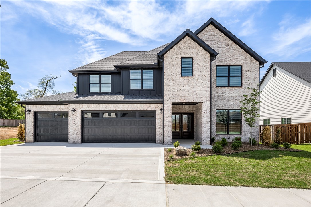 Experience elevated living in this beautifully crafted new construction home in one of Bentonville’s most desirable neighborhoods of Aurora!  Thoughtfully designed with both style and functionality in mind, this 4BR/4BA home showcases quality craftsmanship and designer features at every turn. Featuring an open-concept layout, with the gourmet kitchen as the true centerpiece, complete with premium finishes, custom cabinetry, and an oversized island perfect for entertaining!  The primary suite is a standout, designed for comfort with a sophisticated ensuite and ample closet space.  Great office space or flex room down! Smart home Electronics package, security system, and professional landscape package included.  Neighborhood amenities to include 2 Pools, Playground, Sports Court, and Open-Air Clubhouse!  Situated in a highly sought-after Bentonville location, this home offers convenient access to shopping, dining, and top-rated schools—making it as practical as it is beautiful.