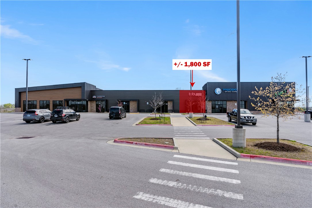 +/- 1,800 SF of retail space available right off Centerton Blvd that sees approx. 30,000 VPD! Currently operating as an indoor children's playground, the space features an open floor plan that can accommodate a variety of retail, showroom, entertainment, fitness, or service oriented uses. The existing business and/or personal property may also be available for purchase, creating a unique turnkey opportunity. The suite includes a manager's office, two private restrooms, and a storage area. Situated within Lake View Plaza, a modern multi-tenant center constructed in 2020, the property is surrounded by a strong mix of established businesses and benefits from the rapid residential and commercial growth occurring throughout Centerton. NNN Lease with tenants responsible the their own utilities.
