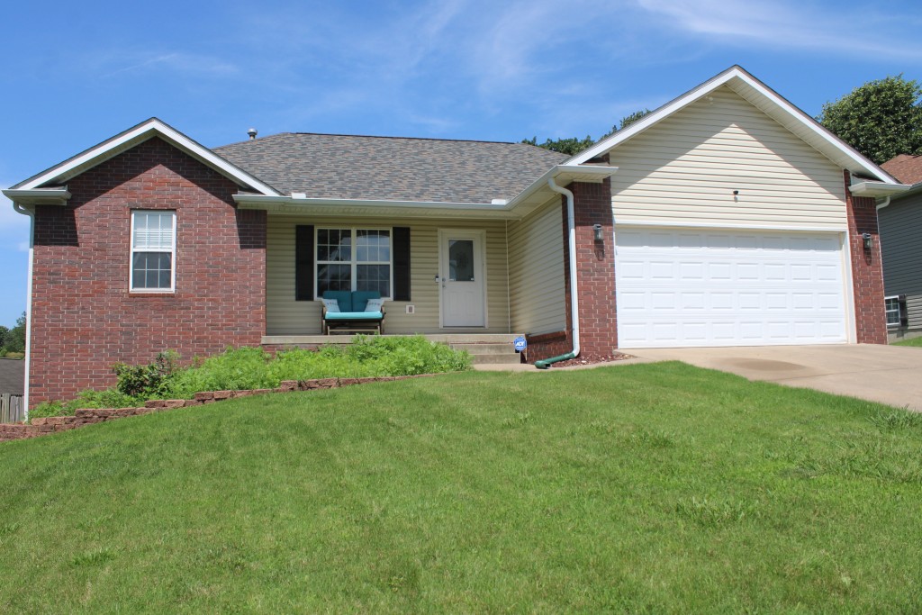 Spacious Home in Harrison North! Features 4 bedrooms, 3 baths, full basement, workshop area, privacy fenced back yard, new rear deck October of 2024 and new roof summer of 2025. Main floor includes living area, kitchen-dine combo, 3 bedrooms 2 baths with split bedroom plan, basement includes large family room, 4th bedroom, 3rd bath, large office or 5th bedroom, mechanical/storage room has extra 3x13 ft space that could be a storm shelter, and work shop area with 6 ft double doors for easy access to outside. Maintenance free brick and vinyl exterior, rear deck plus patio area, privacy fenced back yard for children or pets, convenient location in great subdivision at north edge of Harrison. Total square footage includes mechanical and workshop areas which are heated and cooled but not finished living area. Come see this spacious home today!!