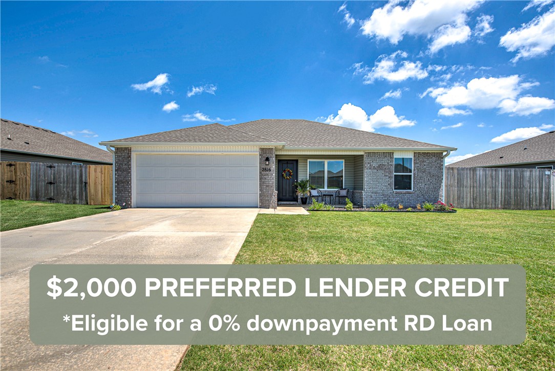 Eligible for a 0% downpayment RD Loan. Warm, welcoming, and truly move-in ready, this one-year-old home offers a thoughtful blend of comfort, functionality, and everyday livability. Designed with a split floorplan, the layout creates a sense of privacy while still offering open, connected living spaces that feel inviting and easy to enjoy. The kitchen and living area flow naturally together, making the heart of the home perfect for both relaxing evenings and gathering with friends and family. Sitting on a spacious 0.21 acre lot, the fully fenced backyard offers plenty of room for pets, play, entertaining, gardening, or simply enjoying quiet evenings outdoors. An expanded concrete patio creates even more space to enjoy outdoor living, while added gutters provide additional functionality and peace of mind. Blinds, refrigerator, washer, and dryer all convey. Buyers can also enjoy the remaining builders warranty and a $2,000 preferred lender credit.