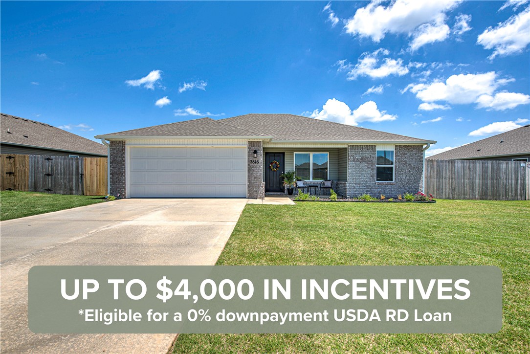 Up to $4,000 in incentives and eligible for a 0% downpayment RD Loan. Warm, welcoming, and truly move-in ready, this one-year-old home offers a thoughtful blend of comfort, functionality, and everyday livability. Designed with a split floorplan, the layout creates a sense of privacy while still offering open, connected living spaces that feel inviting and easy to enjoy. The kitchen and living area flow naturally together, making the heart of the home perfect for both relaxing evenings and gathering with friends and family. Sitting on a spacious 0.21 acre lot, the fully fenced backyard offers plenty of room for pets, play, entertaining, gardening, or simply enjoying quiet evenings outdoors. An expanded concrete patio creates even more space to enjoy outdoor living, while added gutters provide additional functionality and peace of mind. Blinds, refrigerator, washer, and dryer all convey. Buyers can also enjoy the remaining builders warranty a $2,000 seller credit and a $2,000 preferred lender credit.