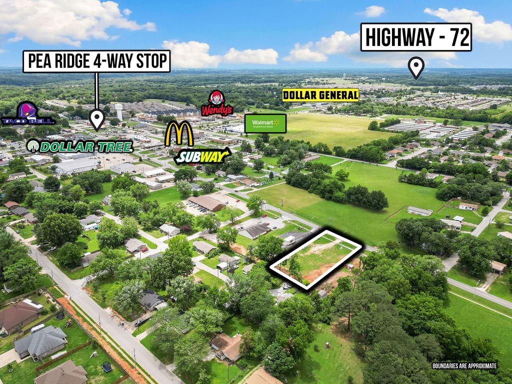 Prime Location in Pea Ridge! Fantastic lot available right next to Ember Mountain, perfectly situated on a high-traffic road. This approximately 1/2 Acre parcel is open, cleared, and ready for development—the ideal spot for your next business venture in our growing community. Don’t miss the opportunity to bring your vision to life! New Parcel ID and address will be assigned with the lot split survey, to be filed at closing. Also listed as Commercial MLS #1341952.