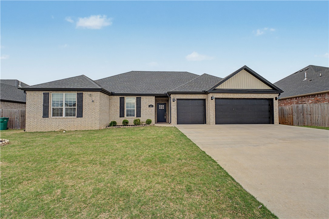 Welcome to this well-maintained newer home in the desirable Blossom Hills community of Centerton, just minutes from Bentonville! Featuring an open-concept layout with a split-bedroom design, this home offers both comfort and functionality. The kitchen includes granite countertops, stainless steel appliances, and ample cabinetry, flowing into the main living area with a cozy fireplace. A dedicated office or flex space is perfect for working from home, while the covered patio and fully fenced backyard provide great space to relax or entertain. Complete with a three-car garage and convenient access to schools, parks, shopping, and commuter routes, this home offers easy, low-maintenance living. Zoned for Bentonville Schools. One year lease minimum.