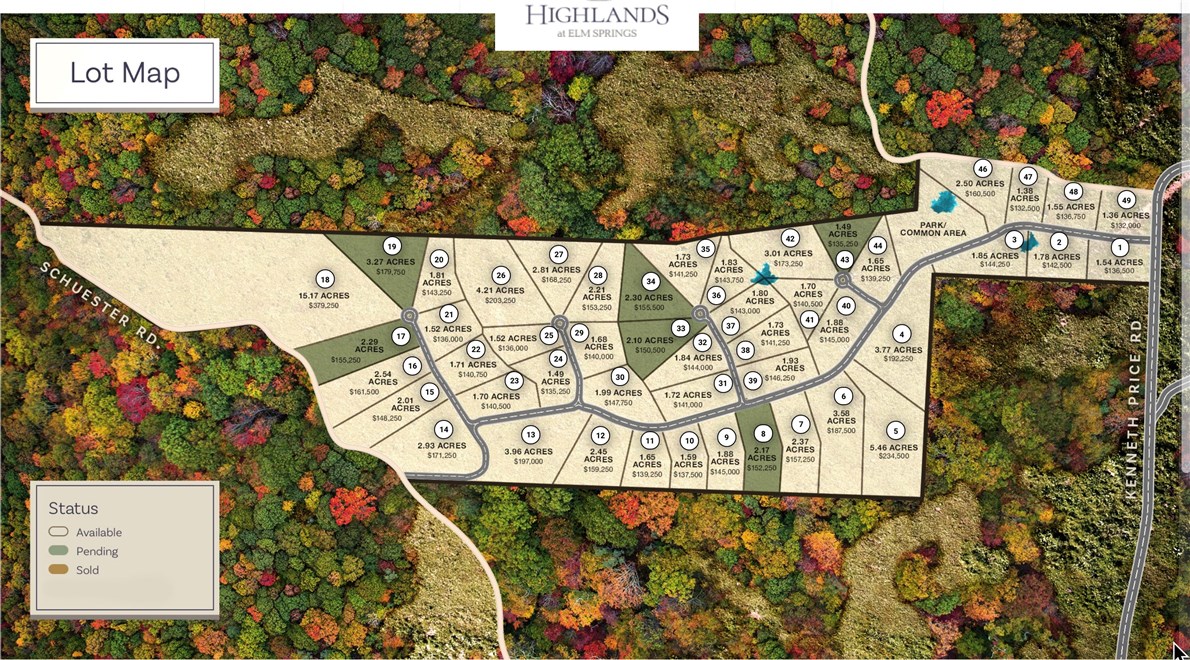 Set in the heart of Northwest Arkansas, Highlands at Elm Springs is a quiet retreat embracing rural living. This new construction community is inspired by traditional southern charm & the small-town character of Elm Springs. A place where preservation of the land’s surrounding beauty is paramount, & residents can experience city luxuries & country living in complete harmony. It’s a gated community that offers privacy, peacefulness, & the finest living in NWA. The perfect place to call home. Call Today!