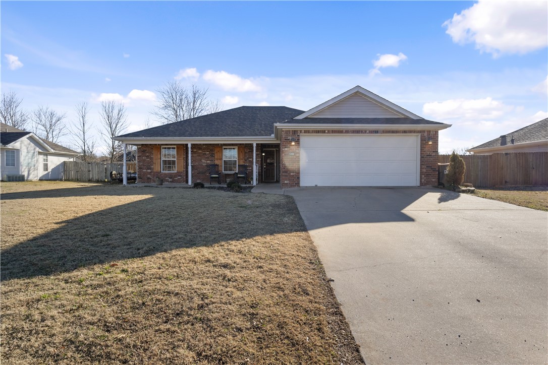 Move-in-ready home in Elkins! This 3-bedroom, 2-bath home features a great floor plan with LVP flooring installed in 2021. The kitchen offers granite countertops, freshly painted cabinets (2024), and a remodeled pantry completed in 2025 for a more open feel. Recent updates include a new mantel over the gas fireplace, roof replaced in 2020, and a new HVAC system and hot water heater in 2025. The primary bedroom features a textured accent wall, and part of the garage has been converted into a heated and cooled bonus room. (Sellers are willing to remove the walls to the bonus room or add a door that leads into the garage). Enjoy the backyard with a nice patio