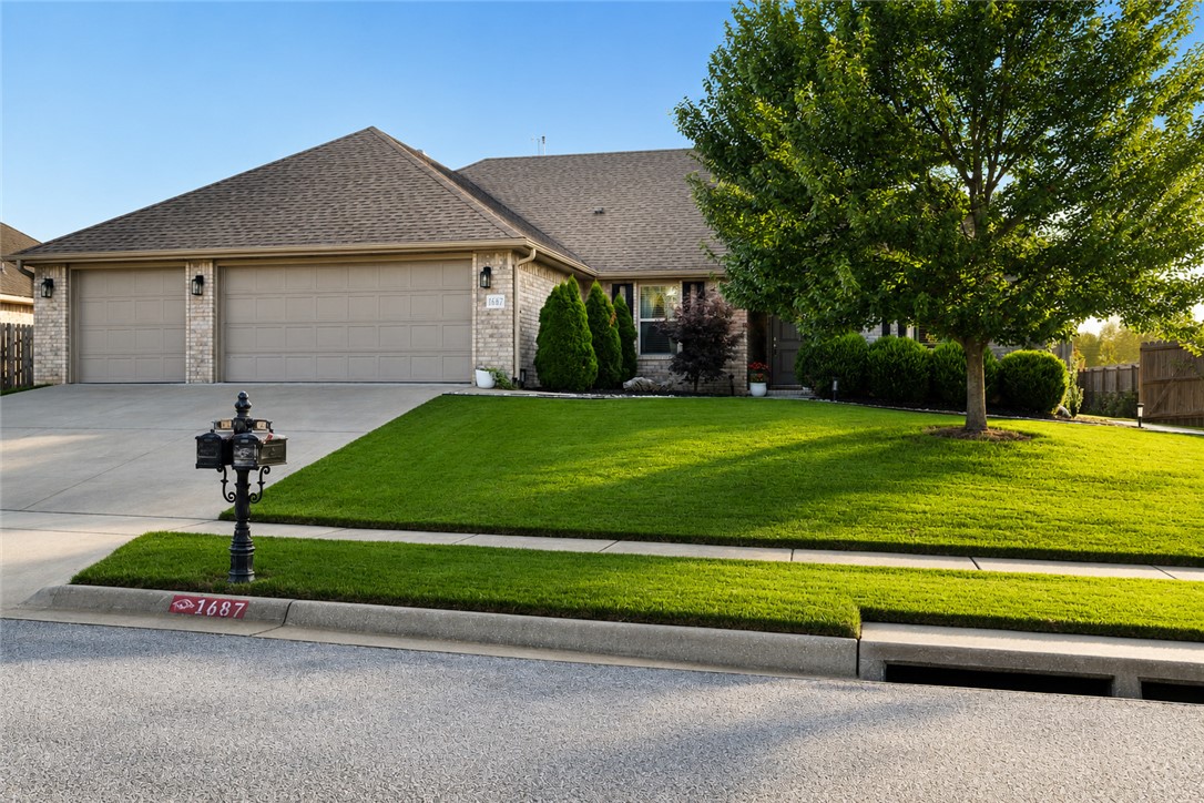 Beautifully maintained 4-bedroom, 2-bath home offering approximately 2,047 sq of thoughtfully designed living space in a desirable Fayetteville neighborhood. The open-concept floor plan features a spacious living area with abundant natural light, granite countertops, stainless steel appliances, a large center island, and generous cabinet space. The private primary suite includes dual vanities, a soaking tub, separate tiled shower, and a spacious closet . Additional features include a split-bedroom layout, luxury vinyl plank flooring in the main living areas, quality finishes throughout, and a three-car garage. The landscaped yard provides outstanding curb appeal, while the covered patio offers an excellent space for relaxing or entertaining. Conveniently located near schools, shopping, restaurants, and everyday amenities, this move-in-ready home is ready for its next owner.